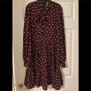 NWT KATE SPADE Heartbeat Tie Neck Shirtdress